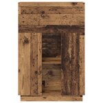 vidaXL Bureau marron Bois ancien Bois d'ingénierie Moyen