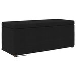 vidaXL Tabouret Noir 101 x 41 x 40 cm Tissu et bois stratifié