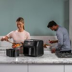 Ninja foodi af300eu - friteuse sans huile dual zone - fonctions sync  match - 6 modes de cuisson - 7 6l - 2400w