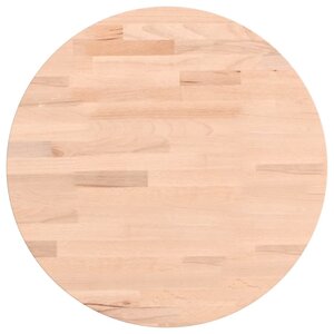 vidaXL Dessus de table Ø40x4 cm rond bois massif de hêtre