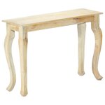 Vidaxl table console 110 x 35 x 77 cm bois de manguier massif