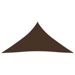 vidaXL Voile de parasol tissu oxford triangulaire 3x4x4 m marron