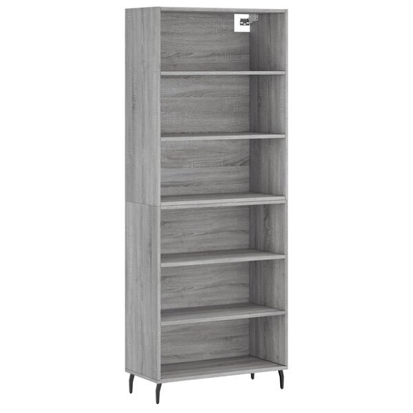 vidaXL Buffet sonoma gris 69 5x32 5x180 cm bois d'ingénierie