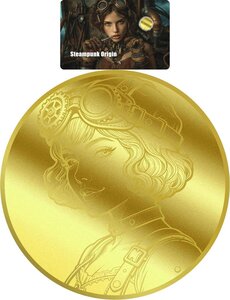 Monnaie STEAMPUNK ORIGIN 1/1000 Oz Or 12$ Liberia 2026