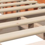 vidaXL Cadre de lit avec stockage Marron cire 100 x 200 cm bois