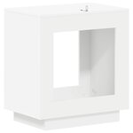 vidaXL Table d'appoint Blanc 60 x 40 x 65 cm Bois d'ingénierie