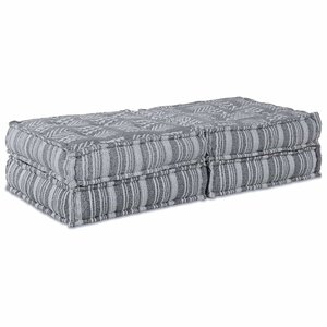 vidaXL Canapé Modulable 2 Pièces Impression Indigo 70 x 70 x 36 cm tissu