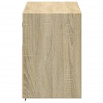 vidaXL Meuble TV mural avec lumières LED chêne sonoma 100x31x45 cm