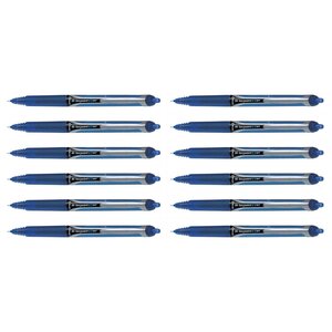 Stylo Roller à encre Rétractable Hi-Tecpoint V7 RT Trait 0 5 mm Bleu x 12 PILOT
