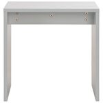 vidaXL Coiffeuse avec miroir et tabouret Gris 104x45x131 cm