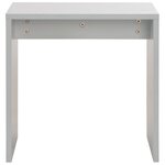 vidaXL Coiffeuse avec miroir et tabouret Gris 104 x 45 x 131 cm