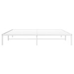 vidaXL Cadre de lit métal sans matelas blanc 200x200 cm