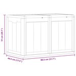 vidaXL Boîte de rangement de jardin 180 L Marron PP aspect bois