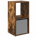 vidaXL Table de chevet Chêne fumé 30 5 x 27 x 59 5 cm