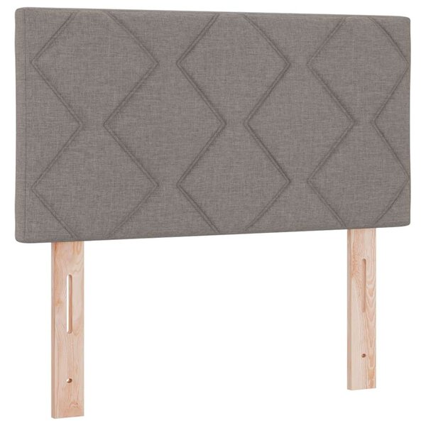 vidaXL Tête de lit avec des lumières à LED Réglable Taupe 80 cm tissu