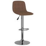 vidaXL Tabourets de bar lot de 2 marron tissu