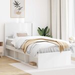 vidaXL Tête de lit Blanc PB