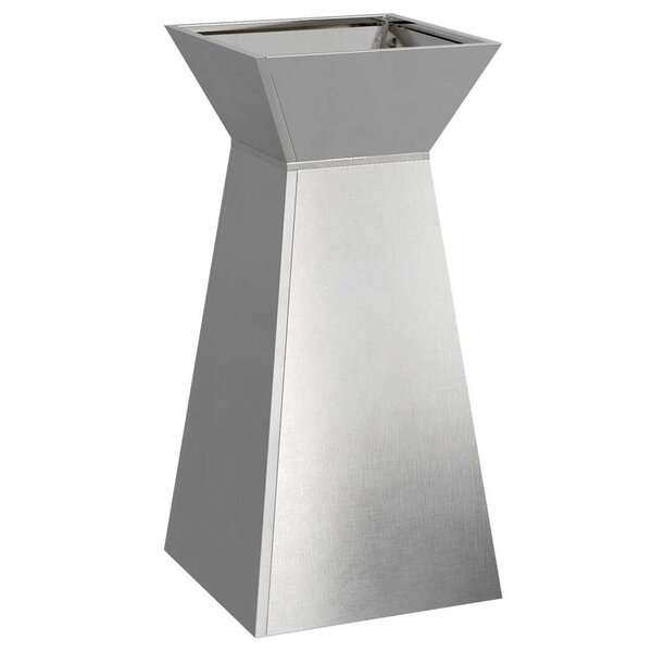 vidaXL Jardinière à pilier Argent 35 x 35 x 73 cm Acier