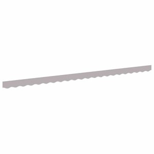 vidaXL Bande de auvent Gris clair 4.8 x 0.2 m Toile