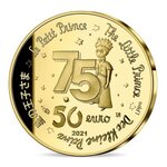 Le petit prince - monnaie 50€ 1/4 oz or - emmène-moi sur la lune