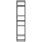 vidaXL Bibliothèque 4 niveaux Sonoma gris 40x30x140 cm Bois