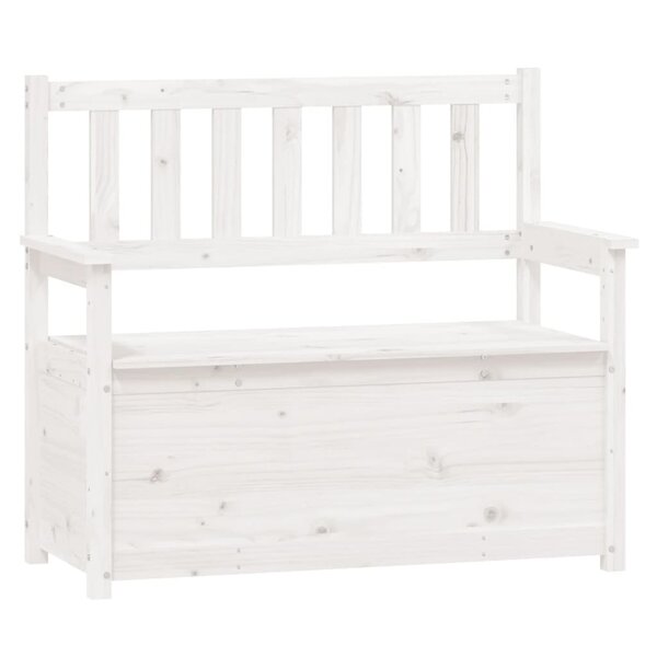 Banc banquette 112 5 x 51 5 x 96 5 cm bois de pin massif blanc 02_0010518