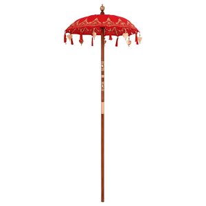 vidaXL Parasol balinais Rouge 125 x 125 x 260 cm