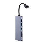 Dock USB-C 9 en 1 - Concentrateur (hub) gris sidéral