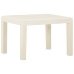 vidaXL Salon de jardin 3 Pièces avec coussins Plastique Blanc
