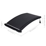 vidaXL Panneaux de chauffage solaire de piscine courbés 3 Pièces 110x65cm