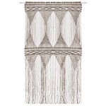 vidaXL Rideau en macramé Taupe 140x240 cm Coton