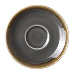 Soucoupe expresso grise 115 mm - lot de 6 -  - porcelaine