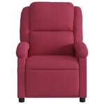 vidaXL Fauteuil inclinable rouge bordeaux velours