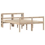 vidaXL Lit pour personne âgée et tête de lit 140x200cm bois pin massif