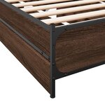 vidaXL Cadre de lit avec tiroirs sans matelas chêne marron 75x190 cm