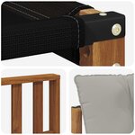 vidaXL Canapé d’extérieur Bois d'Acacia Massif Gris Naturel et Clair