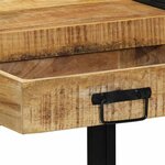 vidaXL Table console Marron 90 x 33 x 75 cm bois de manguier massif