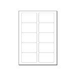 Cartes de visite 3c  85 x 55 mm  225 g extra blanc  100 sur 10f sigel