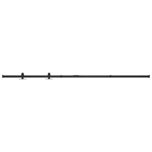 vidaXL Kit mini de porte d'armoire coulissante Acier au carbone 183 cm