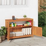 vidaXL Table console de jardin 110x35x75 cm bois massif d'acacia