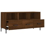 vidaXL Meuble TV chêne marron 102x36x50 cm bois d'ingénierie