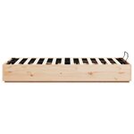 vidaXL Cadre de lit ottoman Naturel 160 x 200 cm Pin massif