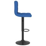vidaXL Tabourets de bar lot de 2 bleu tissu