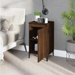 vidaXL Table de chevet chêne marron 40x35x70 cm bois d'ingénierie