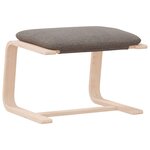vidaXL Repose-pied Taupe 51x41x40 cm Tissu