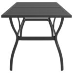 vidaXL Table de jardin Anthracite 140x80x72 cm Acier