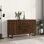 vidaXL Buffet chêne marron 100x36x60 cm bois d'ingénierie