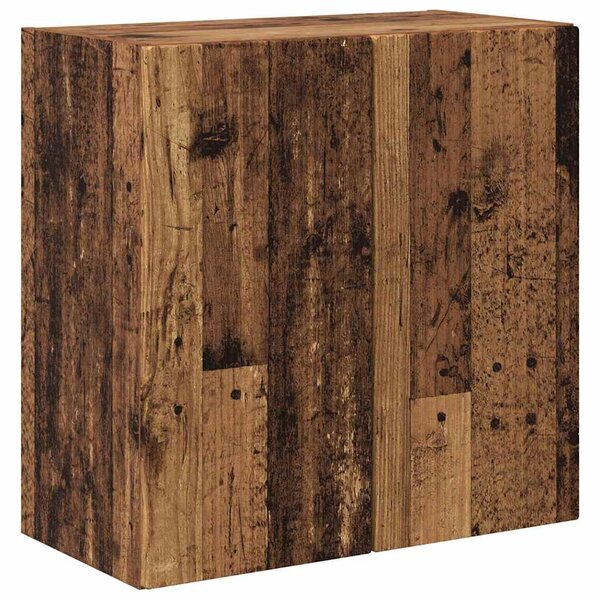 vidaXL Meuble TV mural Bois Ancien 59 5 x 31 x 60 cm Bois d'ingénierie