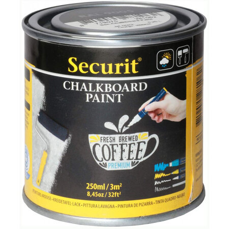 Pot de peinture ardoise - noir - 250ml - securit