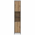 vidaXL Cabinet de salle de bain chêne artisanal 35 x 37 5 x 188 5 cm